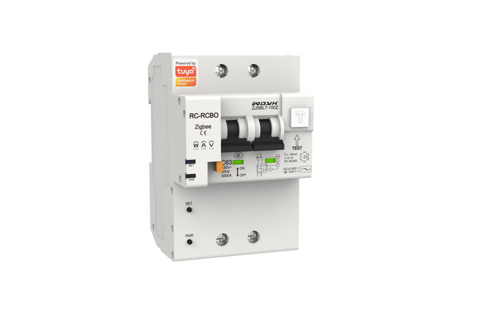 Zigbee Circuit Breaker With Energy Monitoring-TZ1L-2P