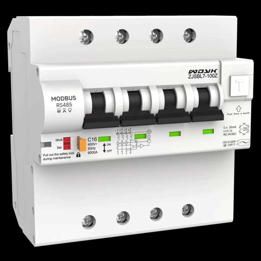 RS485 Energy Monitoring RCBO-WRSM1L-4P